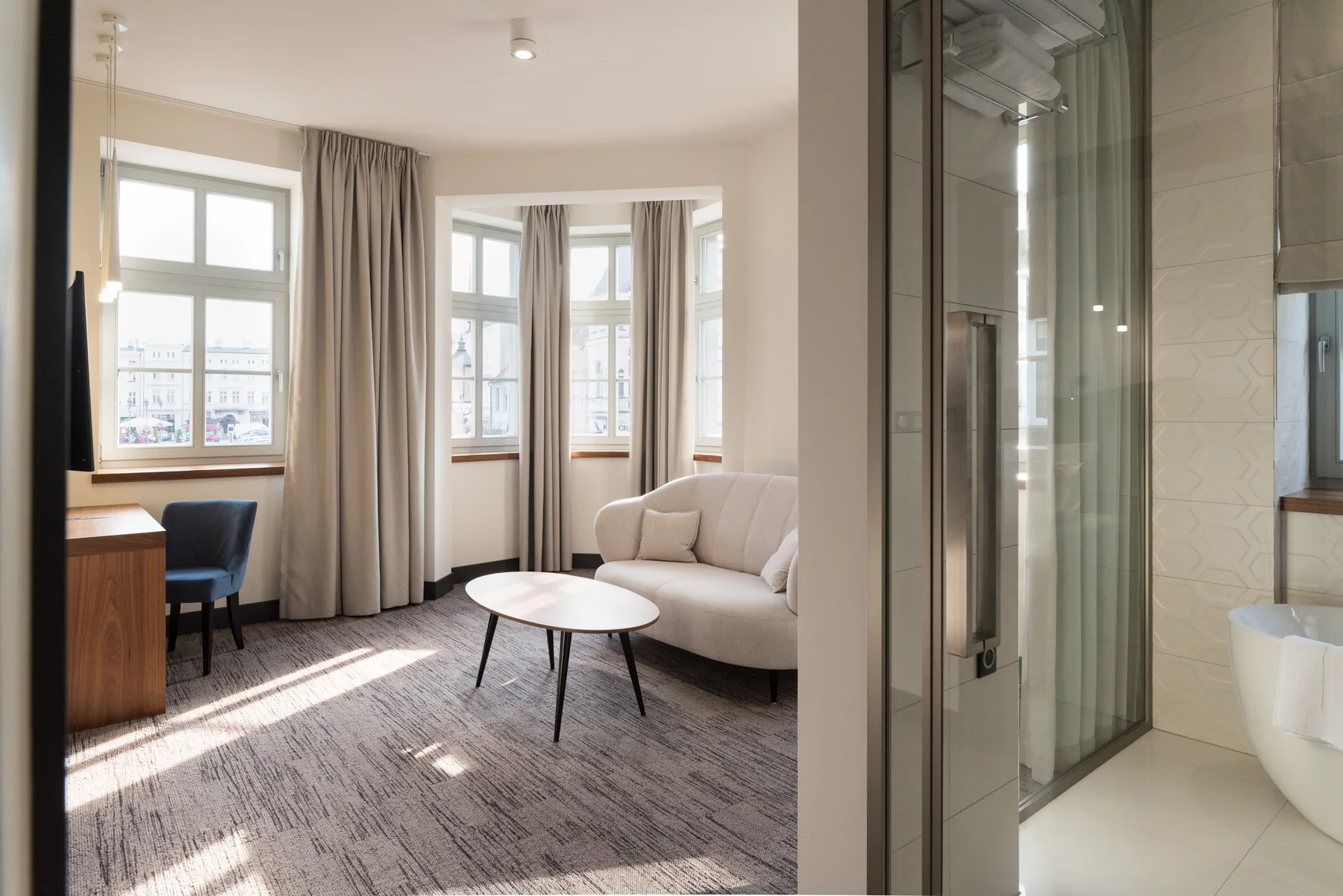 Apartament, noclegi w Kempen w Kępnie - osobna strefa dzienna